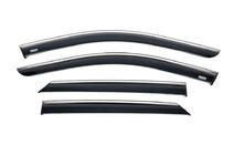 Hyundai Ioniq 5 2021- Deflectoare geamuri cu ornament cromat (4 buc, Niken) foto 1