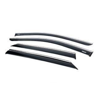 Deflectoare geamuri cu ornament cromat (4 buc, Niken) Hyundai Ioniq 5 2021- foto 2