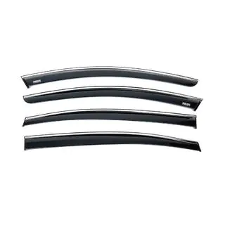 Deflectoare geamuri cu ornament cromat (4 buc, Niken) foto 1