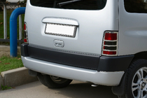 Peugeot Partner 1996-2008 Capace cromate pentru stopuri (2 buc, inox) Carmos - Otel Inoxidabil Turcesc foto 1