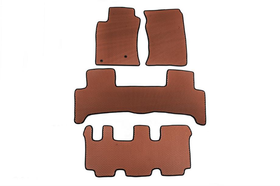 Toyota Land Cruiser Prado 120 2002-2009 Covorase EVA (3 Randuri, Maro) Image