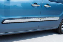 Peugeot Partner Tepee 2008-2018 Molduri Usi Otel Inoxidabil (4 buc) foto 1