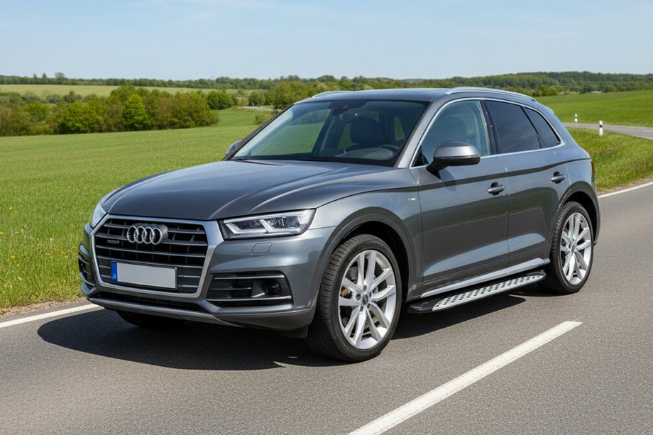 Audi Q5 2017-2025 Praguri Laterale Shining V1 (2 buc, Aluminiu) Foto 1