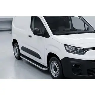 Praguri Laterale Tayga Grey (2 buc, Aluminiu) Fiat Doblo III 2023- foto 1