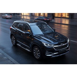 Praguri Laterale Tayga V2 (2 buc, Aluminiu) Chery Tiggo 7 2020- foto 1