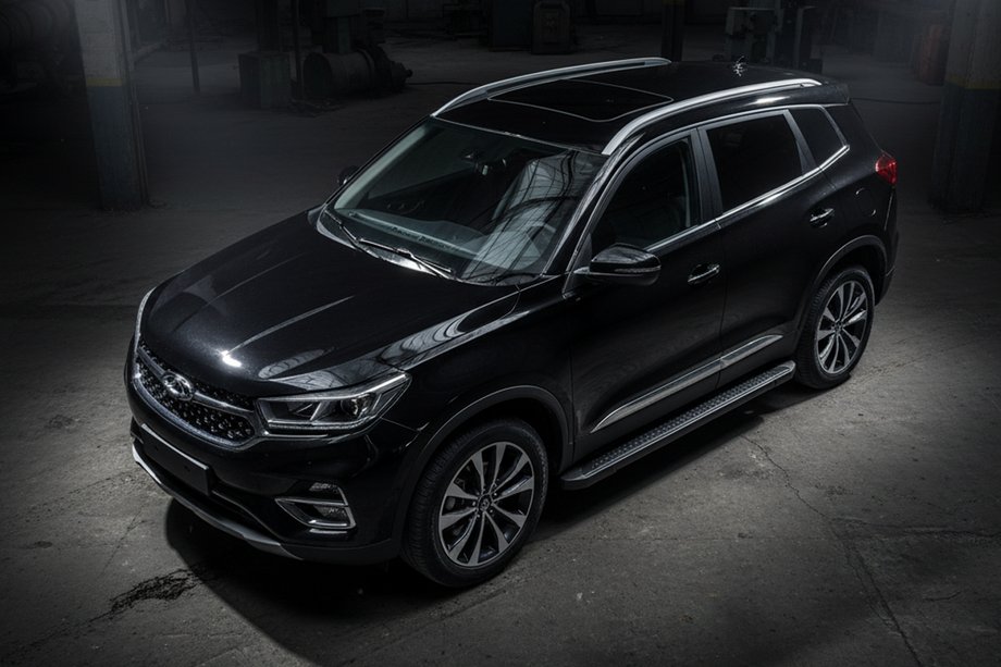 Chery Tiggo 7 2020- Praguri Laterale Allmond Black (2 buc, Aluminiu) Image