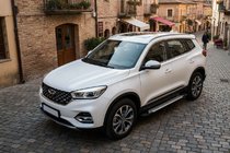 Chery Tiggo 8 2017- Praguri laterale Allmond Grey (2 buc, aluminiu) foto 1