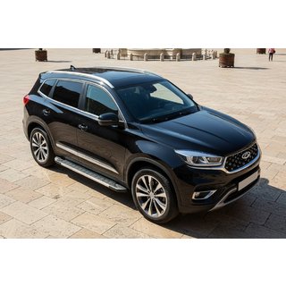 Praguri Laterale RedLine V1 (2 buc, Aluminiu) Chery Tiggo 8 2017- foto 1