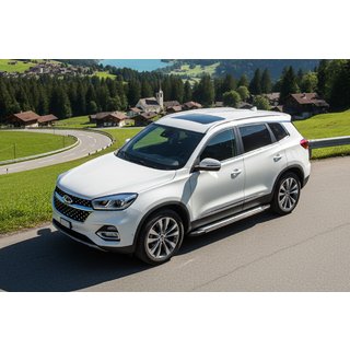 Praguri Laterale Rainbow (2 buc, Aluminiu) Chery Tiggo 8 2017- foto 1