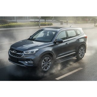 Praguri laterale Bosphorus Grey (2 buc, aluminiu) Chery Tiggo 8 2017- foto 1