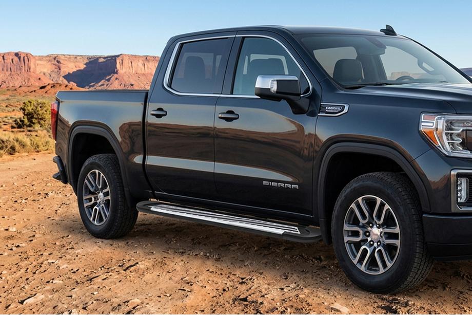 GMS Sierra 2019- Praguri Laterale Line (2 buc, Aluminiu) Image