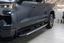 Chevrolet Silverado 2019- Praguri Laterale Duru (2 buc, Aluminiu) foto 2