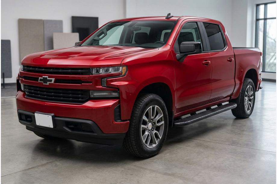 Chevrolet Silverado 2019- Praguri Laterale Bosphorus Black (2 buc, Aluminiu) Image