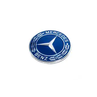 Capac in loc de emblema pe capota Mercedes (albastru, 57mm) foto 1