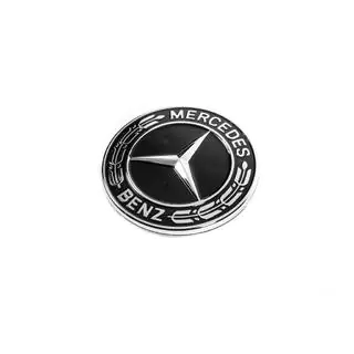 Capac in loc de emblema pe capota Mercedes (negru, 57mm) foto 1