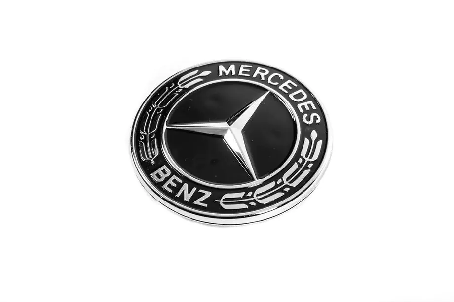 Mercedes-Benz Capac in loc de emblema pe capota Mercedes (negru, 57mm) Foto 1