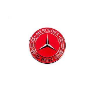 Capac in loc de emblema pe capota Mercedes (rosu, 57mm) foto 1