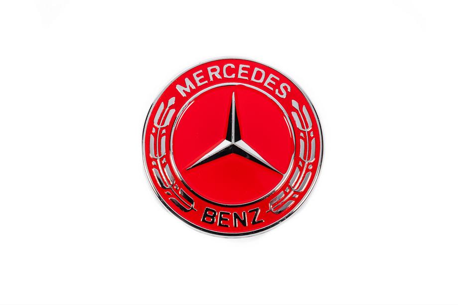 Mercedes-Benz Capac in loc de emblema pe capota Mercedes (rosu, 57mm) Foto 1