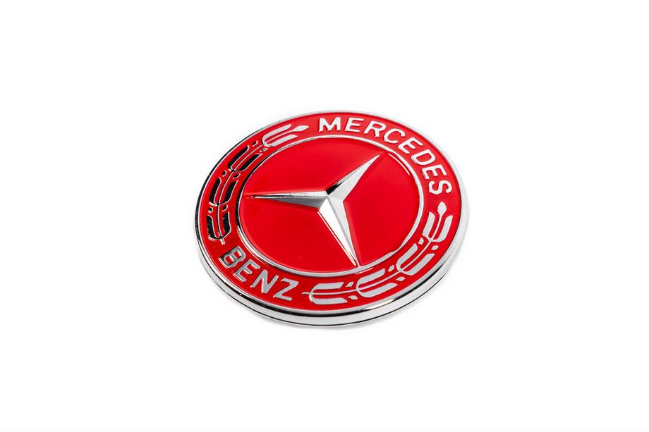 Mercedes-Benz Capac in loc de emblema pe capota Mercedes (rosu, 57mm) Foto 2