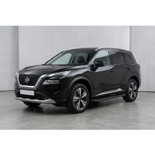 Praguri Laterale Tayga Black (2 buc, Aluminiu) Nissan X-trail T33/Rogue 2022- foto 1