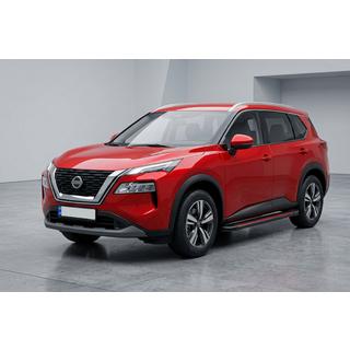 Praguri Laterale Maya Red (2 buc, Aluminiu) Nissan X-trail T33/Rogue 2022- foto 1