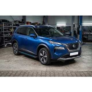 Praguri Laterale Maya Blue (2 buc, Aluminiu) Nissan X-trail T33/Rogue 2022- foto 1