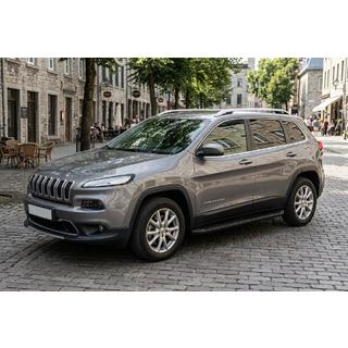 Praguri Laterale Tayga Black (2 buc, Aluminiu) Jeep Cherokee KL 2013- foto 1