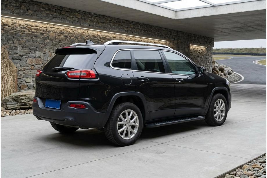 Jeep Cherokee KL 2013- Praguri Laterale Allmond Black (2 buc, Aluminiu) Foto 1