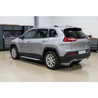 Praguri laterale Allmond Grey (2 buc, aluminiu) Jeep Cherokee KL 2013- foto 1