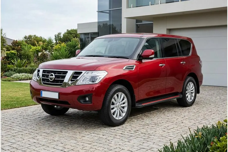 Nissan Armada 2016-2024 Praguri Laterale Maya Red (2 buc, Aluminiu) Foto 1