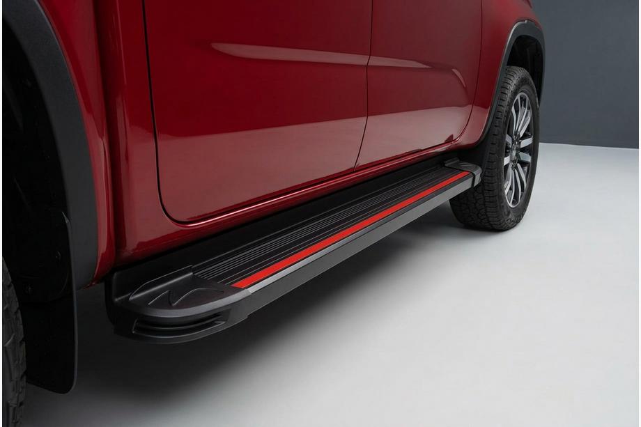 Volkswagen Amarok 2022- Praguri Laterale Maya Red (2 buc, Aluminiu) Image