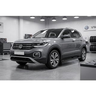 Praguri Laterale Tayga Black (2 buc, Aluminiu) Volkswagen T-Cross 2019- foto 1