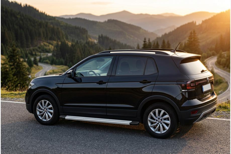 Volkswagen T-Cross 2019- Praguri Laterale Maya V2 (2 buc, Aluminiu) Foto 1