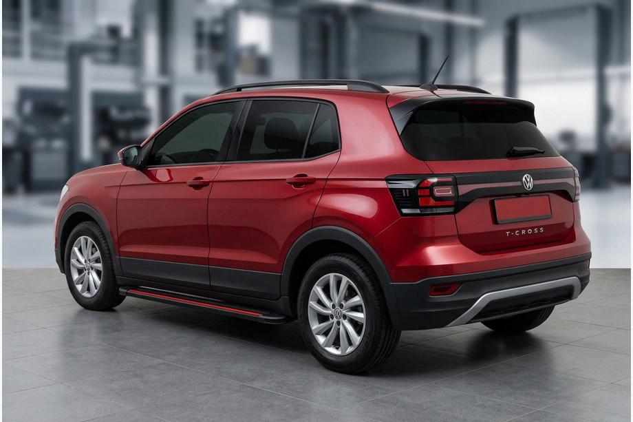 Volkswagen T-Cross 2019- Praguri Laterale Maya Red (2 buc, Aluminiu) Foto 1