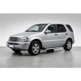 Praguri Laterale Shining V1 (2 buc, Aluminiu) Mercedes ML W163 1997-2005 foto 1