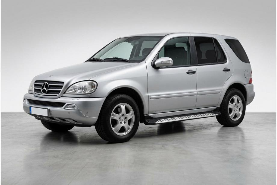 Mercedes ML W163 1997-2005 Praguri Laterale Shining V1 (2 buc, Aluminiu) Foto 1