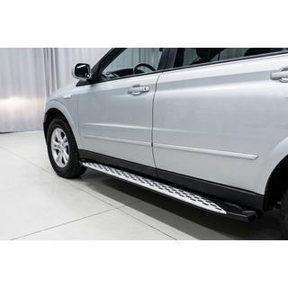 Praguri Laterale Shining V1 (2 buc, Aluminiu) SsangYong Action 2005-2018 foto 1