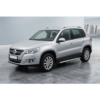Praguri Laterale Shining V1 (2 buc, Aluminiu) Volkswagen Tiguan 2007-2016 foto 1