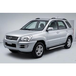 Praguri Laterale Shining V1 (2 buc, Aluminiu) Kia Sportage 2004-2010 foto 1