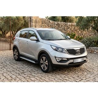Praguri Laterale Shining V1 (2 buc, Aluminiu) Kia Sportage 2010-2015 foto 1