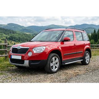 Praguri Laterale Shining V1 (2 buc, Aluminiu) Skoda Yeti 2009-2017 foto 1