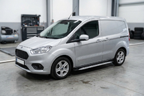 Ford Courier 2014-2023 Praguri Laterale Shining V1 (2 buc, Aluminiu) foto 1