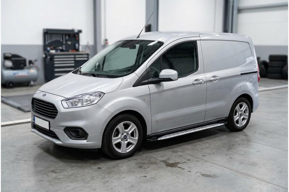 Ford Courier 2014-2023 Praguri Laterale Shining V1 (2 buc, Aluminiu) Image