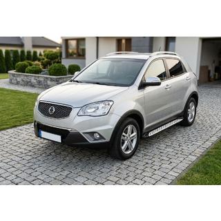 Praguri Laterale Shining V1 (2 buc, Aluminiu) SsangYong Korando 2010-2019 foto 1