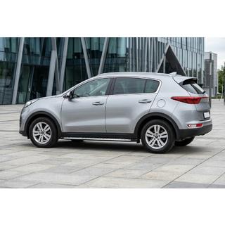 Praguri Laterale Shining V1 (2 buc, Aluminiu) Kia Sportage 2015-2021 foto 1