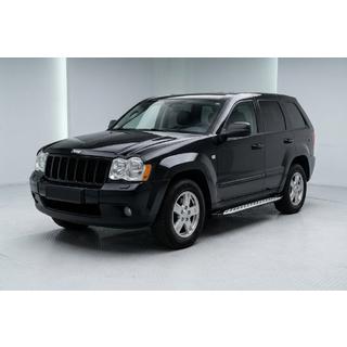 Praguri Laterale Shining V1 (2 buc, Aluminiu) Jeep Grand Cherokee WK 2004-2010 foto 1
