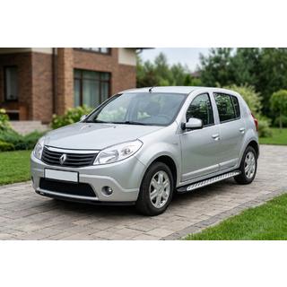 Praguri Laterale Shining V1 (2 buc, Aluminiu) Dacia Sandero 2007-2013 foto 1