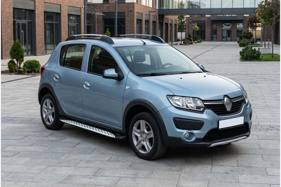 Renault Sandero 2013-2022 Praguri Laterale Shining V1 (2 buc, Aluminiu) Foto 1
