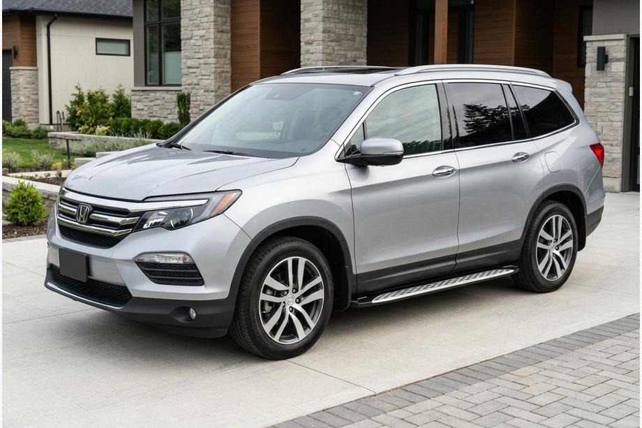 Honda Pilot 2015-2022 Praguri Laterale Shining V1 (2 buc, Aluminiu) Image