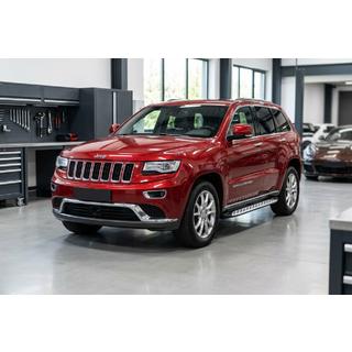 Praguri Laterale Shining V1 (2 buc, Aluminiu) Jeep Grand Cherokee WK2 2010-2021 foto 1